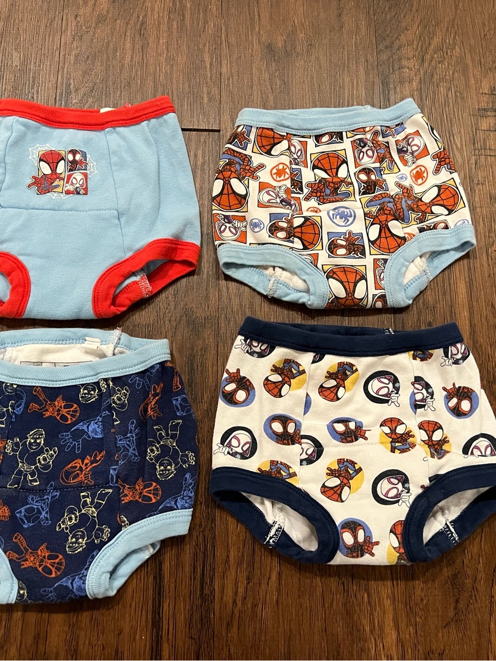 Marvel Spider-Man Blue, Red & Multi Kids Training Underwear - 4 Pack